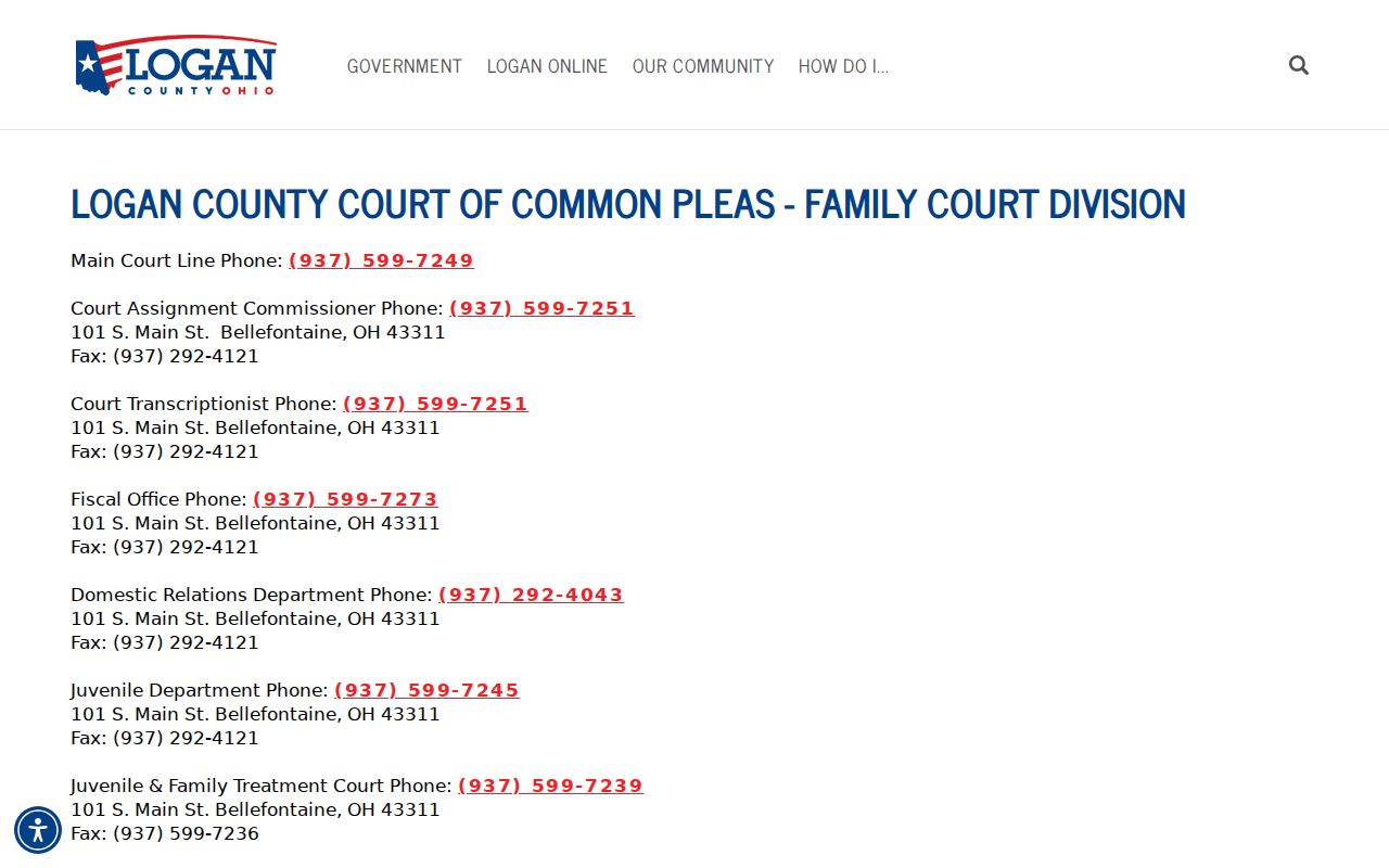 Lakeview court records Family Court contact directory