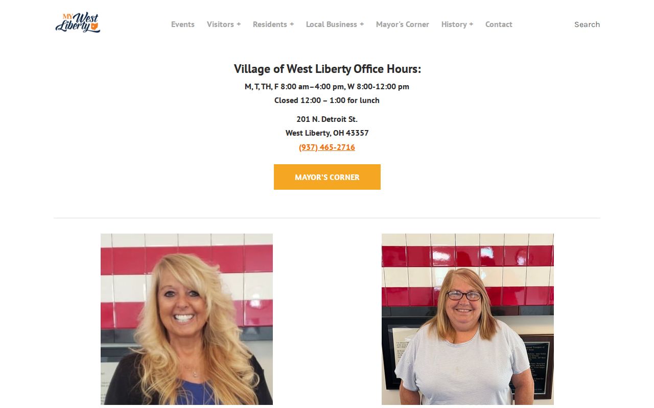 West Liberty court records village administration page